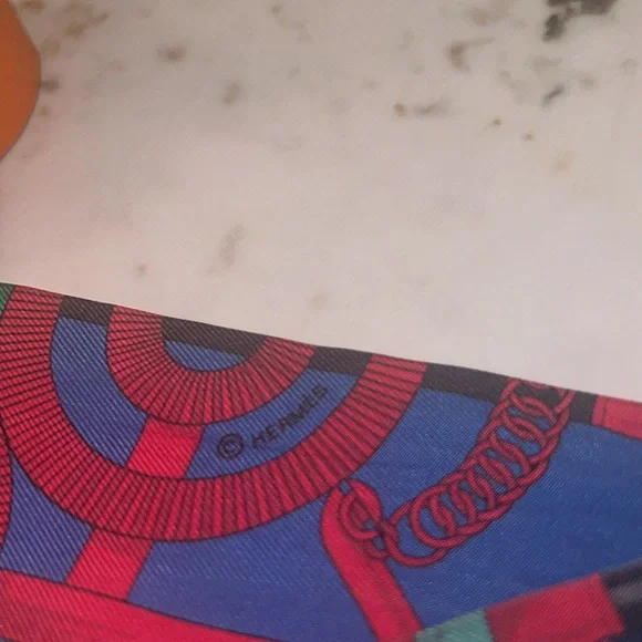 Preloved HERMES  Multicolor Twilly Scarf - Picture 6 of 11
